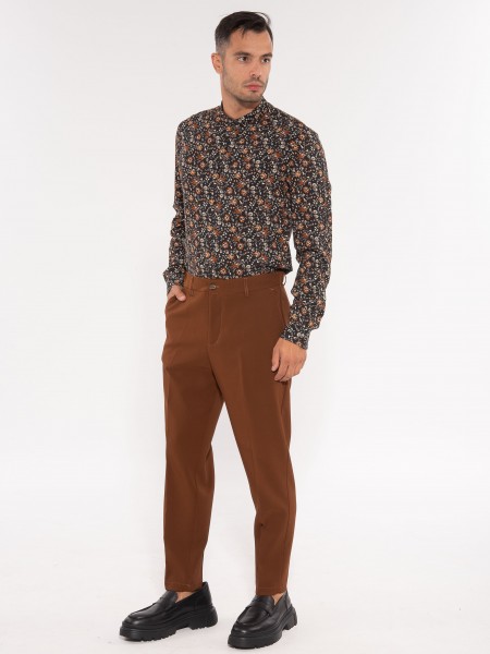 OVER-D Chino Παντελόνι OE1F2W3P10 Καφέ - Ταμπά OVER-D - 11