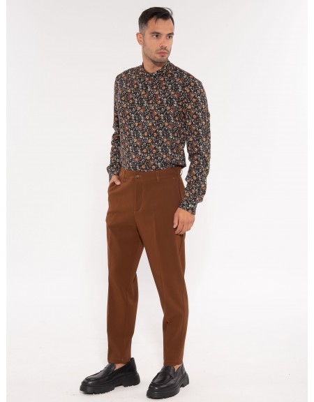 OVER-D Chino Παντελόνι OE1F2W3P10 Καφέ - Ταμπά OVER-D - 11