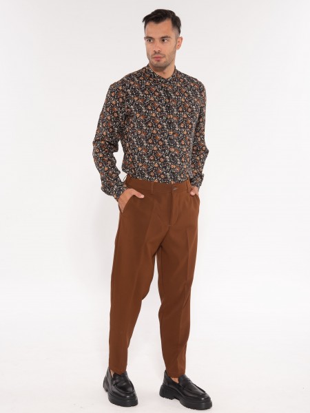 OVER-D Chino Παντελόνι OE1F2W3P10 Καφέ - Ταμπά OVER-D - 8