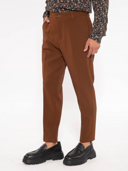 OVER-D Chino Παντελόνι OE1F2W3P10 Καφέ - Ταμπά OVER-D - 4