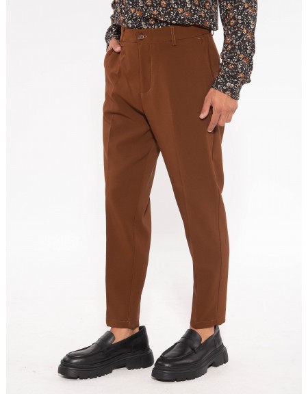 OVER-D Chino Παντελόνι OE1F2W3P10 Καφέ - Ταμπά OVER-D - 4