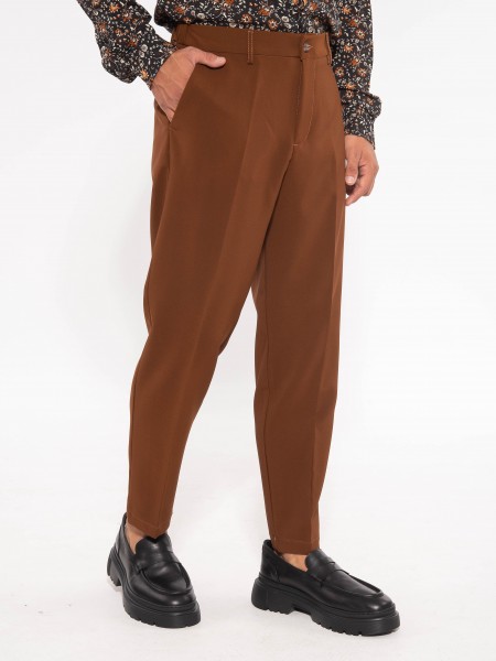 OVER-D Chino Παντελόνι OE1F2W3P10 Καφέ - Ταμπά OVER-D - 3