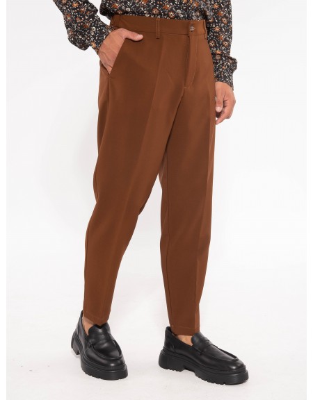 OVER-D Chino Παντελόνι OE1F2W3P10 Καφέ - Ταμπά OVER-D - 3