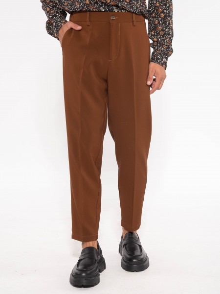 OVER-D Chino Παντελόνι OE1F2W3P10 Καφέ - Ταμπά OVER-D - 13