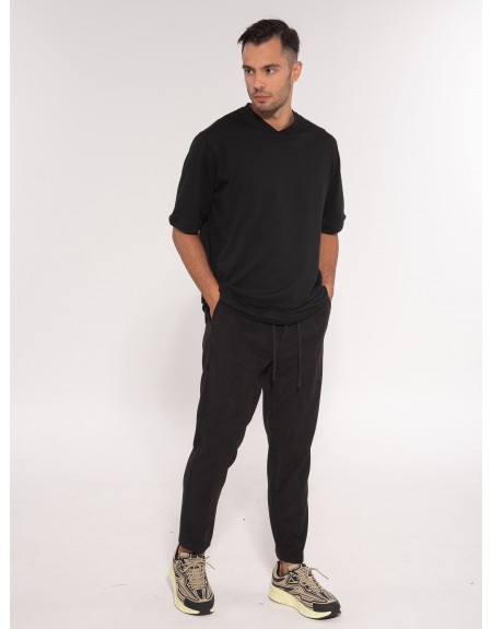 OVER-D Παντελόνι OE1F2W3P09 Μαύρο OVER-D - 10