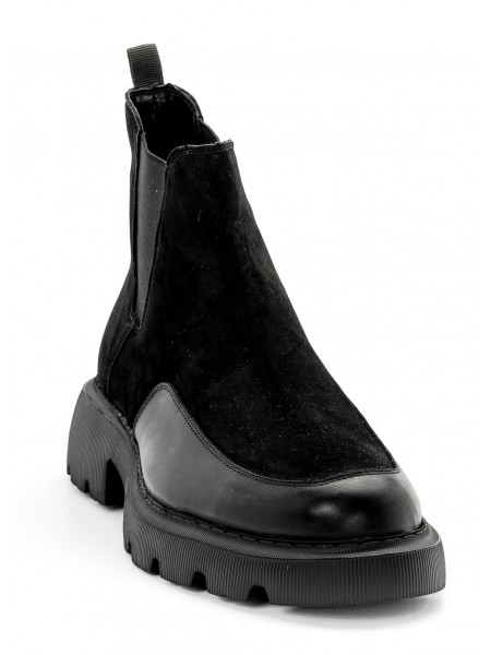 FENOMILANO Μποτάκι δερμάτινο chelsea 2327 Μαύρο FENOMILANO - 2