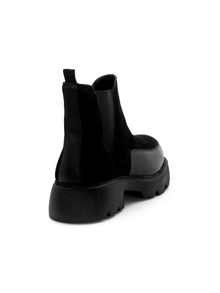 FENOMILANO Μποτάκι δερμάτινο chelsea 2327 Μαύρο FENOMILANO - 3