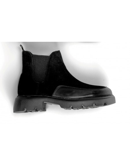 FENOMILANO Μποτάκι δερμάτινο chelsea 2327 Μαύρο FENOMILANO - 6