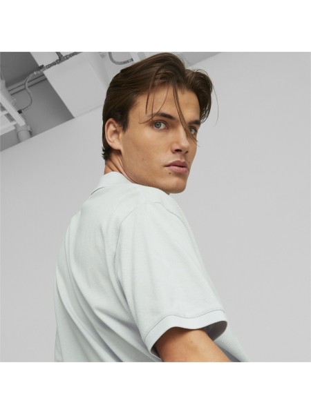 PUMA Πουκάμισο κοντομάνικο 538129 80 CLASSICS Pique Σιέλ PUMA - 6