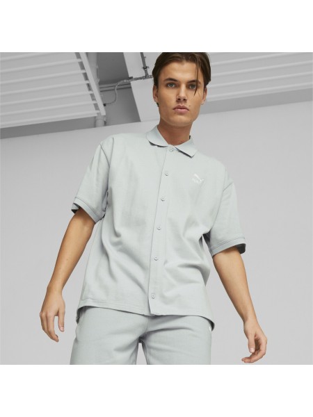 PUMA Short Sleeve Shirt 538129 80 CLASSICS Pique Ciel PUMA - 1