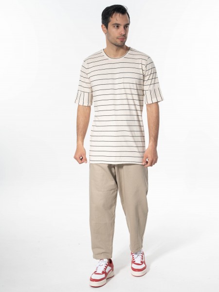 NINETEEN T-shirt K24-1051 Off-white NINETEEN - 5