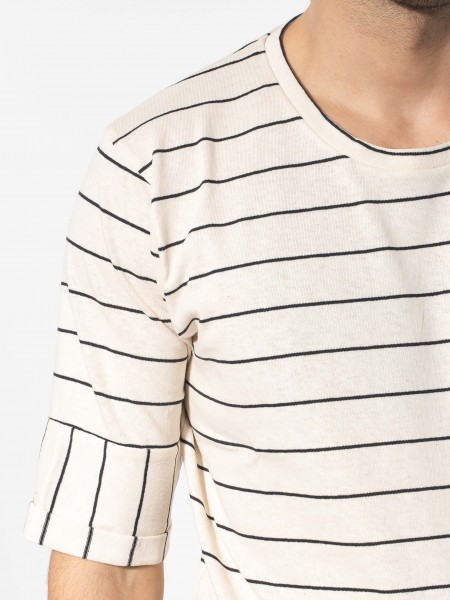 NINETEEN T-shirt K24-1051 Off-white NINETEEN - 4