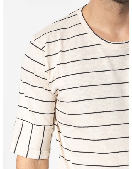 NINETEEN T-shirt K24-1051 Off-white NINETEEN - 4