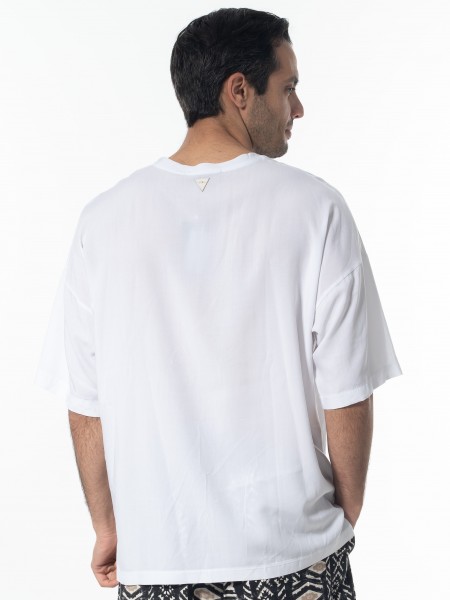 NINETEEN T-shirt K24-1061 Λευκό NINETEEN - 2