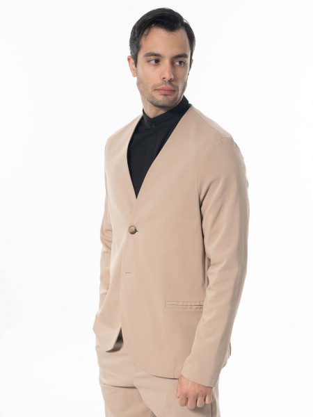 NINETEEN Σακάκι K24-1037 Μπεζ NINETEEN - 3