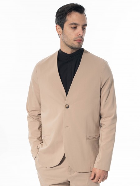 NINETEEN Σακάκι K24-1037 Μπεζ NINETEEN - 1