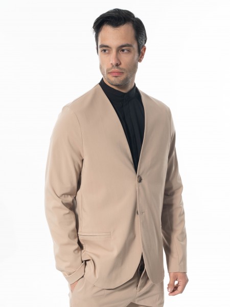 NINETEEN Σακάκι K24-1037 Μπεζ NINETEEN - 4