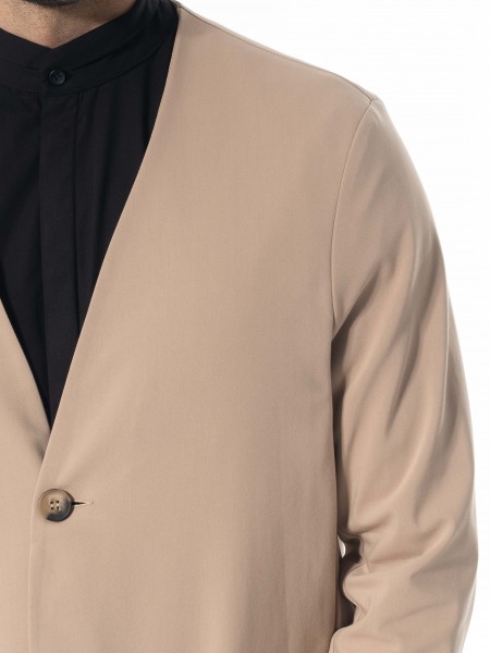 NINETEEN Σακάκι K24-1037 Μπεζ NINETEEN - 5