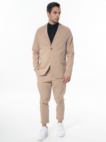 NINETEEN Σακάκι K24-1037 Μπεζ NINETEEN - 6