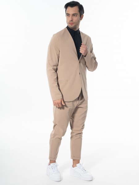 NINETEEN Σακάκι K24-1037 Μπεζ NINETEEN - 8