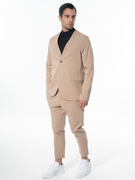 NINETEEN Σακάκι K24-1037 Μπεζ NINETEEN - 9