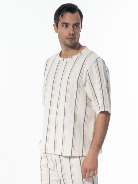 XAGON MAN T-shirt yarn 2MBM101 Beige XAGON MAN - 3
