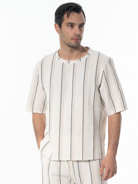 XAGON MAN T-shirt yarn 2MBM101 Beige XAGON MAN - 1