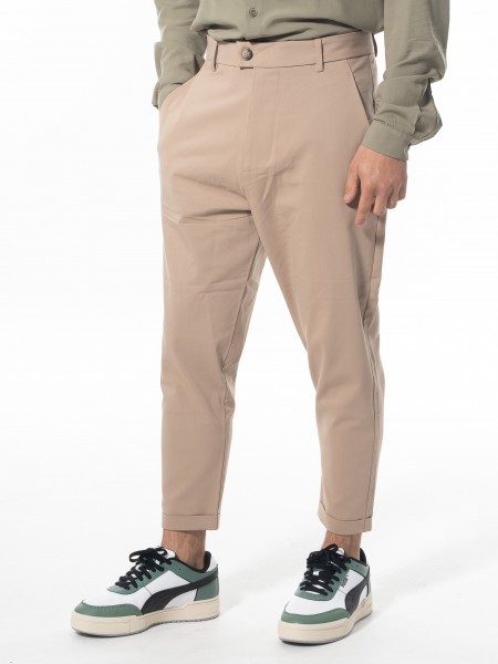 NINETEEN Chino pants K24-1035 Beige NINETEEN - 3