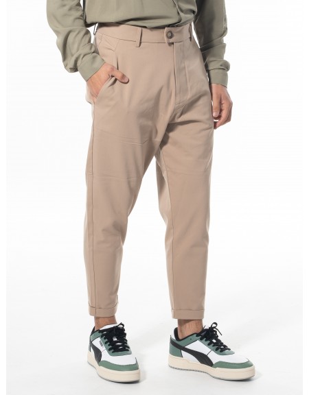 NINETEEN Chino pants K24-1035 Beige NINETEEN - 4
