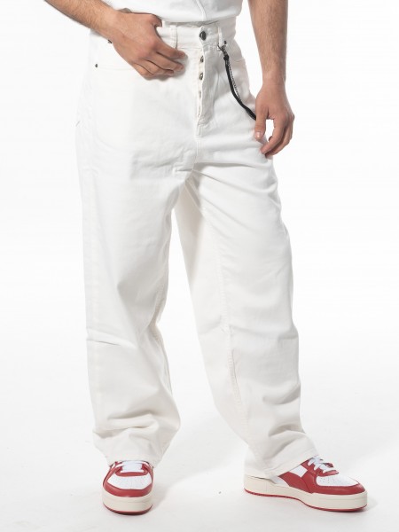 XAGON MAN Jean Παντελόνι 2UMR169 Λευκό XAGON MAN - 4