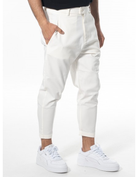 NINETEEN Chino παντελόνι K24-1035 Off-white NINETEEN - 4