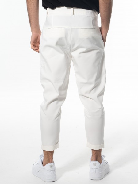 NINETEEN Chino παντελόνι K24-1035 Off-white NINETEEN - 2