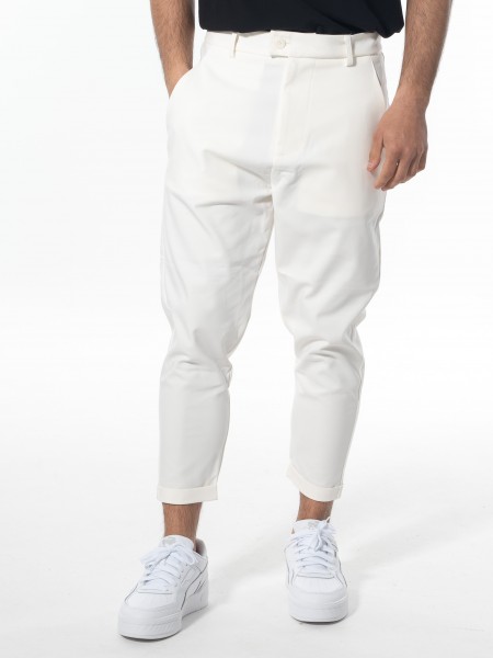 NINETEEN Chino παντελόνι K24-1035 Off-white NINETEEN - 10