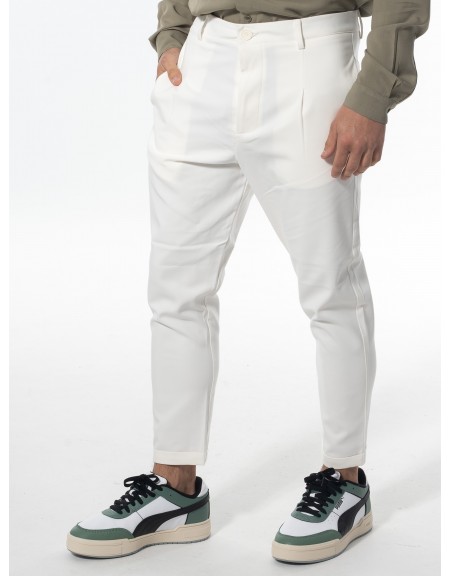 NINETEEN Chino παντελόνι K24-1034 Off-white NINETEEN - 3