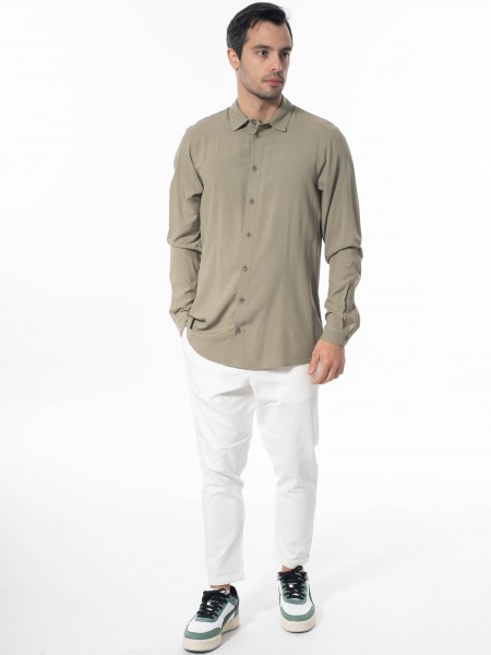 NINETEEN Chino παντελόνι K24-1034 Off-white NINETEEN - 6