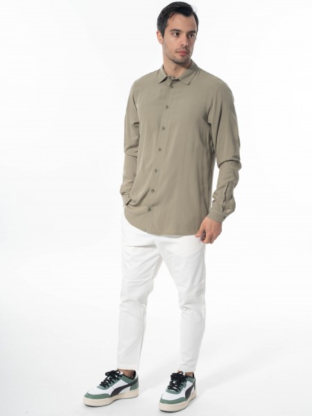 NINETEEN Chino παντελόνι K24-1034 Off-white NINETEEN - 8