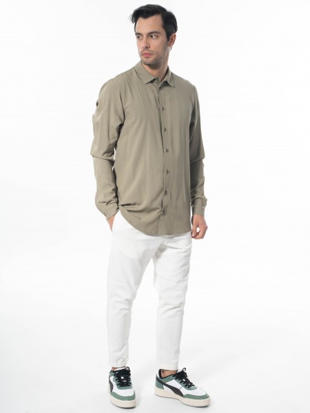 NINETEEN Chino παντελόνι K24-1034 Off-white NINETEEN - 9