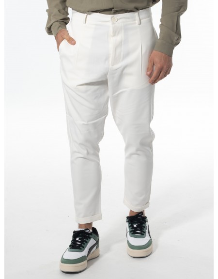 NINETEEN Chino παντελόνι K24-1034 Off-white NINETEEN - 10