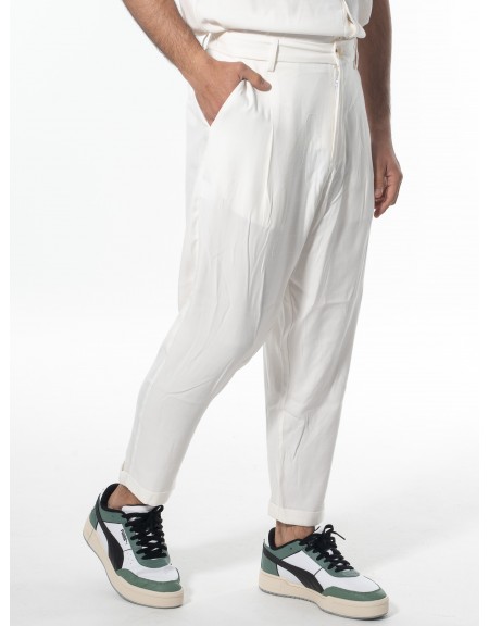 NINETEEN Chino Παντελόνι K24-1020 Off-white NINETEEN - 4