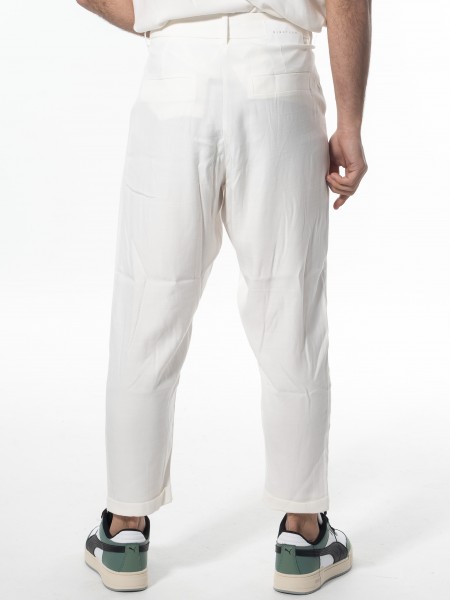 NINETEEN Chino Παντελόνι K24-1020 Off-white NINETEEN - 2