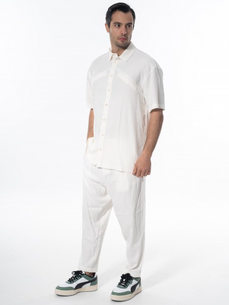 NINETEEN Chino Παντελόνι K24-1020 Off-white NINETEEN - 8