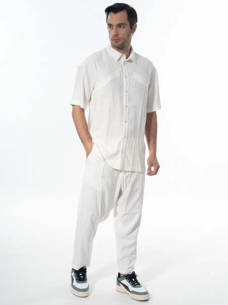 NINETEEN Chino Παντελόνι K24-1020 Off-white NINETEEN - 9