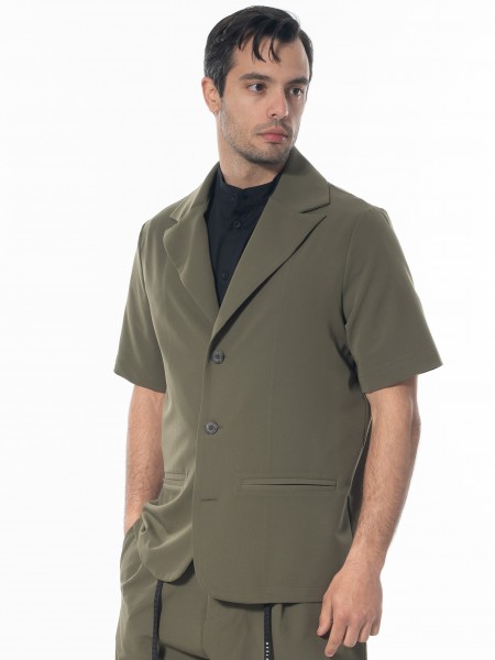 NINETEEN Short sleeve jacket K24-1031 Khaki NINETEEN - 3