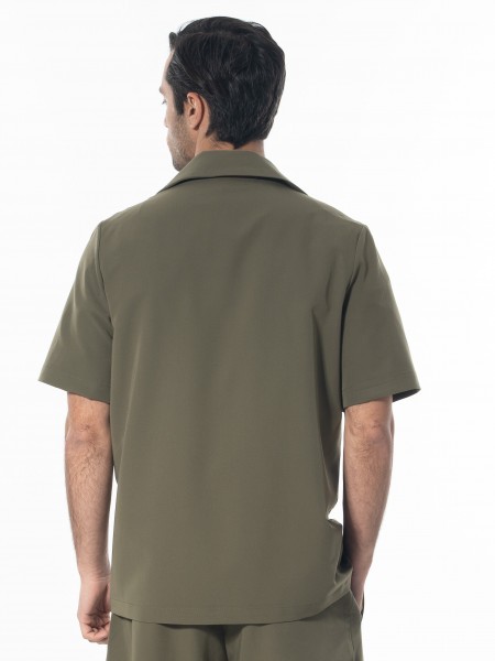 NINETEEN Short sleeve jacket K24-1031 Khaki NINETEEN - 2