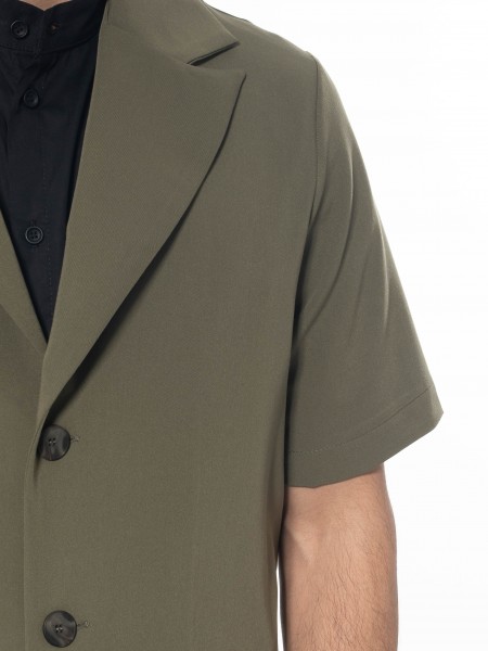 NINETEEN Short sleeve jacket K24-1031 Khaki NINETEEN - 5