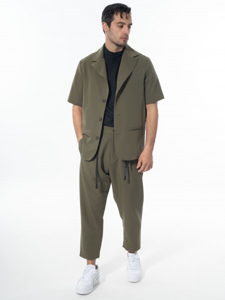 NINETEEN Short sleeve jacket K24-1031 Khaki NINETEEN - 6