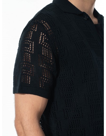 XAGON MAN Πουκάμισο κοντομάνικο 2JX0703 Μαύρο XAGON MAN - 5