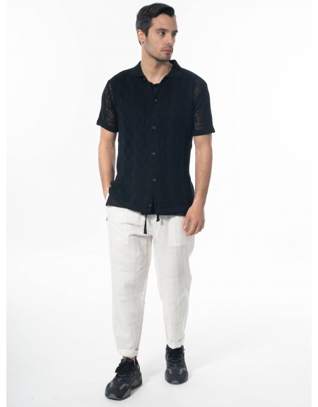 XAGON MAN Πουκάμισο κοντομάνικο 2JX0703 Μαύρο XAGON MAN - 8