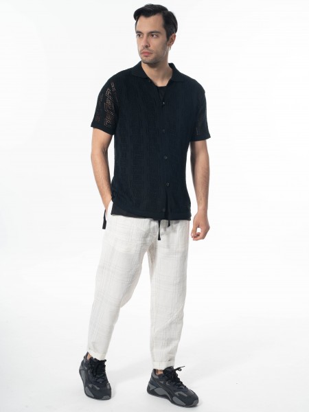 XAGON MAN Πουκάμισο κοντομάνικο 2JX0703 Μαύρο XAGON MAN - 10