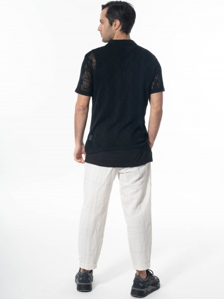 XAGON MAN Πουκάμισο κοντομάνικο 2JX0703 Μαύρο XAGON MAN - 7